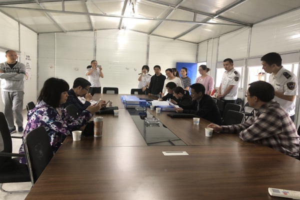 浙江省“無欠薪”創(chuàng)建驗(yàn)收組來我公司項(xiàng)目部檢查